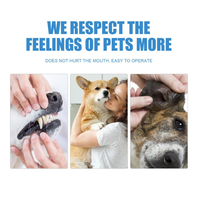 Yegbong Dog Dental Finger Wipes - Bad Breath & Tartar Remover for Dogs - Image 4