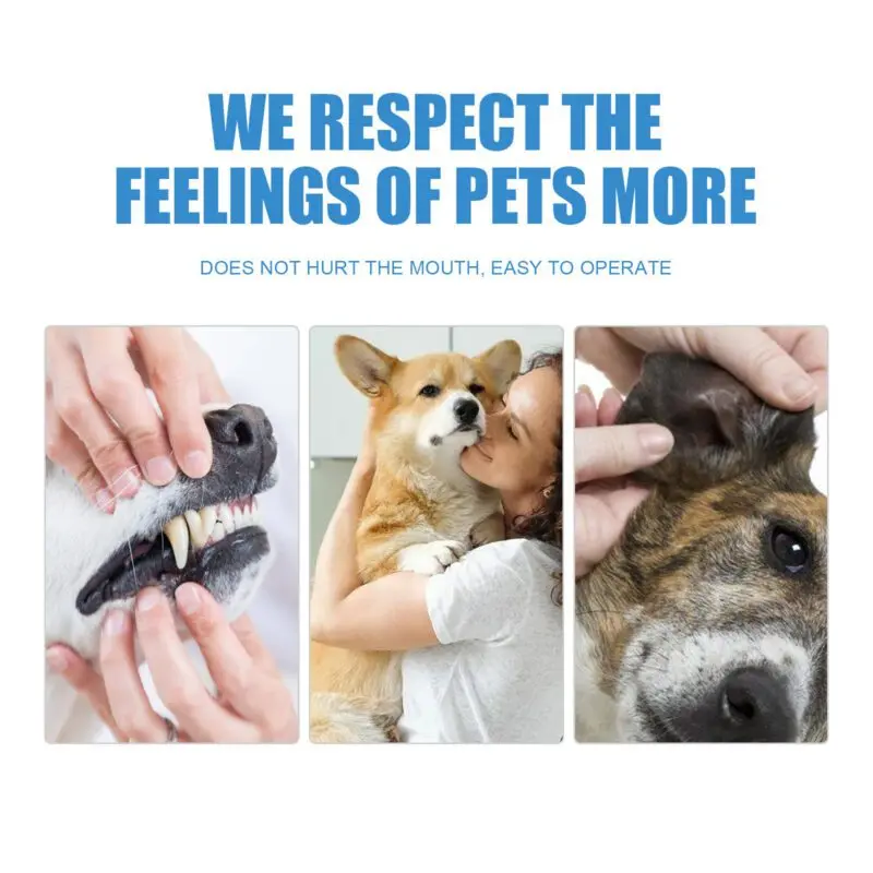 Yegbong Dog Dental Finger Wipes - Bad Breath & Tartar Remover for Dogs - Image 4