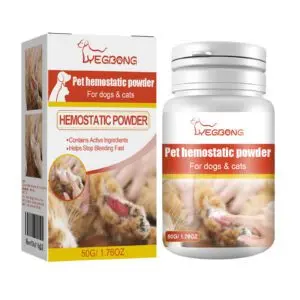 Yegbong Pet Hemostatic & Styptic Powder for Cats & Dogs - Fast-Acting Wound Care
