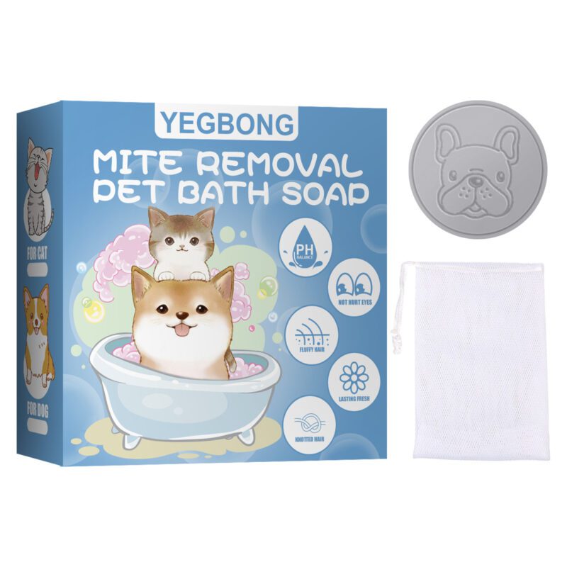 Yegbong Mite Removal Pet Soap for Dogs & Cats - Deodorant Cleaning