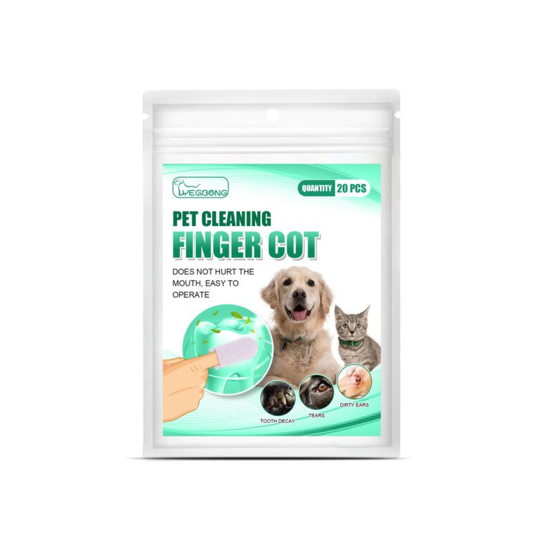 Yegbong Pet Dental Gloves for Dogs and Cats - Tartar Removal & Oral Care