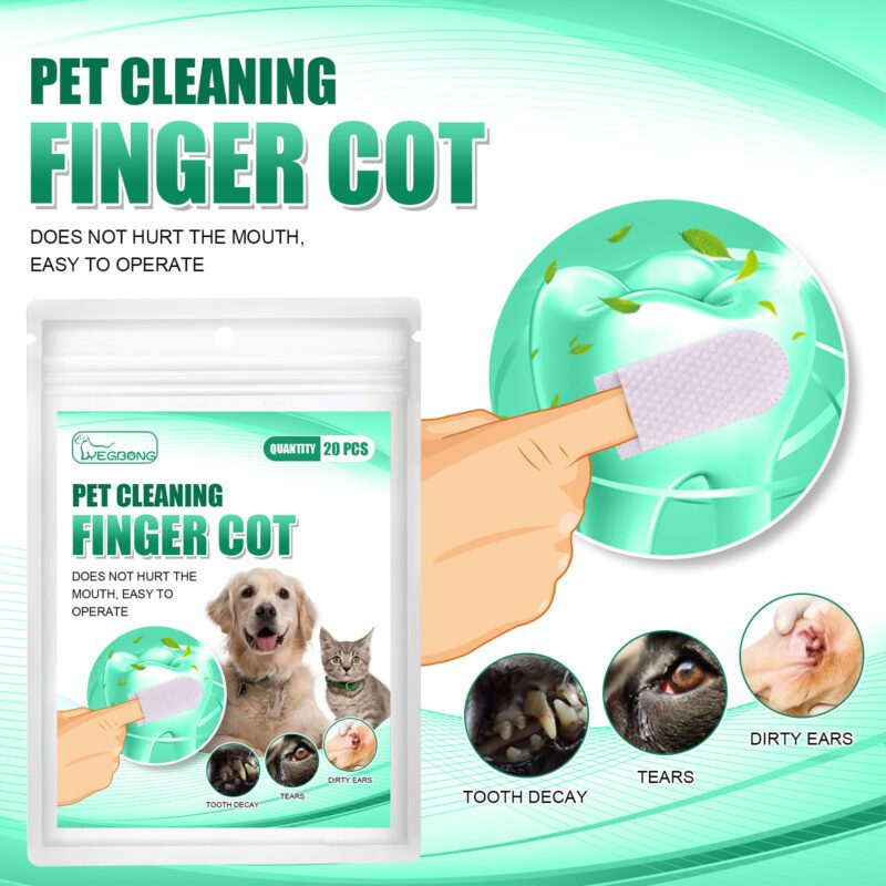 Yegbong Pet Dental Gloves for Dogs and Cats - Tartar Removal & Oral Care - Image 2