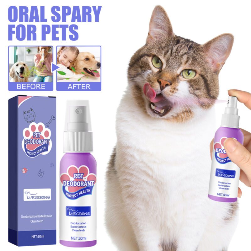 Yegbong Cat & Dog Oral Care Spray - Bad Breath Freshener and Mouth Cleaner - Image 2