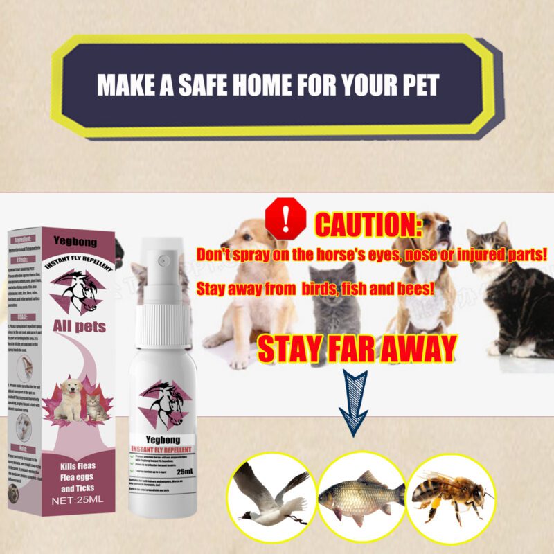 Yegbong Flea & Tick Repellent Spray for Dogs and Cats - Pest Control & Anti-Itch Solution - Image 4