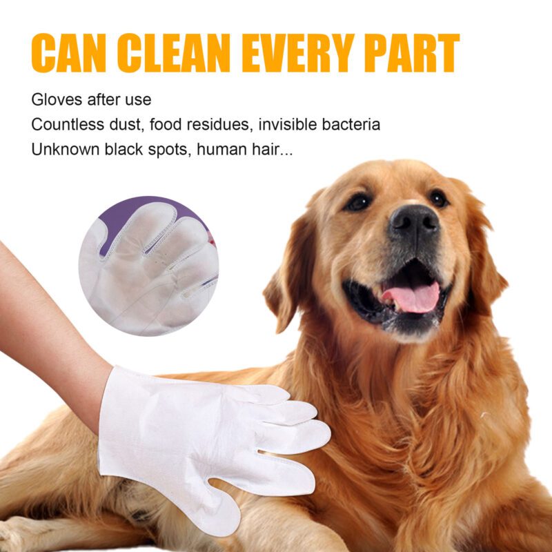 Yegbong Herbal Cleaning Gloves for Pets - Gentle Waterless Grooming - Image 4