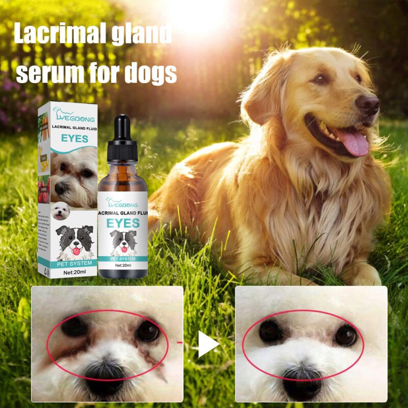 Yegbong Tear Duct & Tear Stain Serum for Dogs & Cats - Topical Eye Care for Eye Discharge