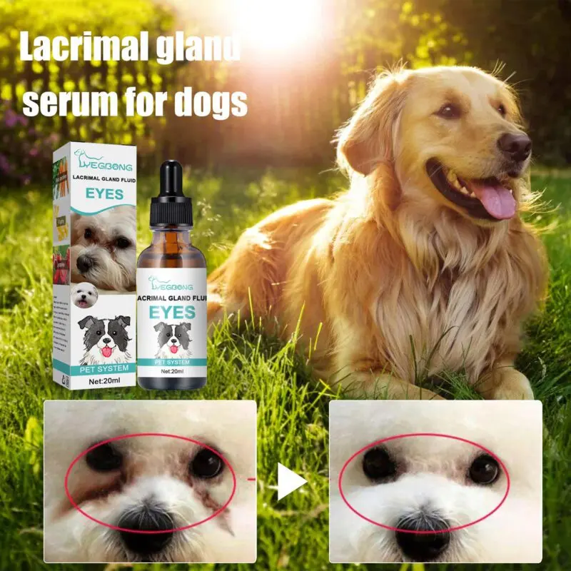Yegbong Tear Duct & Tear Stain Serum for Dogs & Cats - Topical Eye Care for Eye Discharge