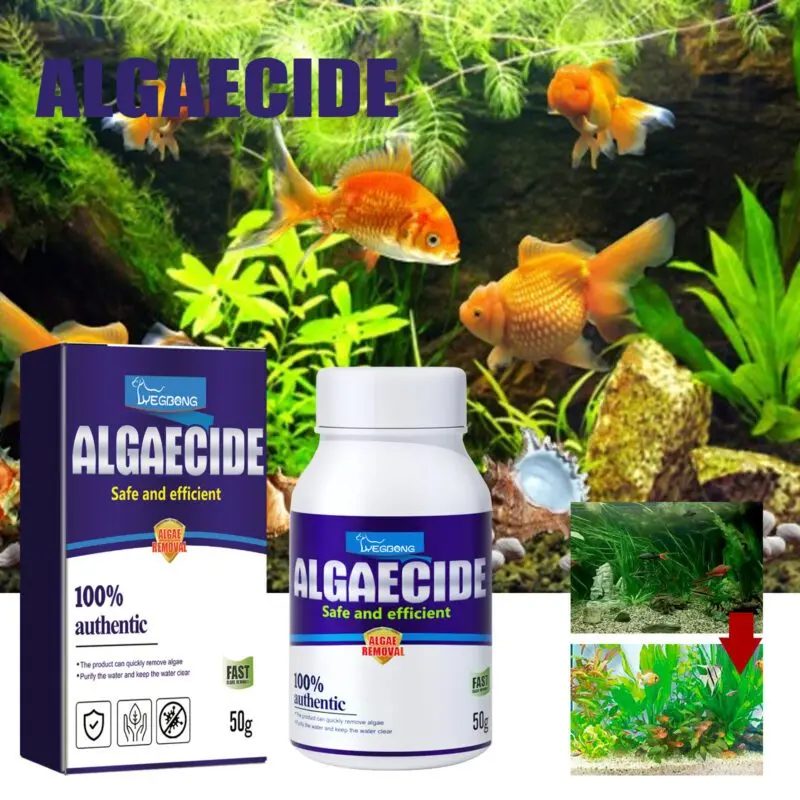 Yegbong Aquarium Algae and Moss Remover - Green Algae Cleaner for Fish Tanks - Image 2